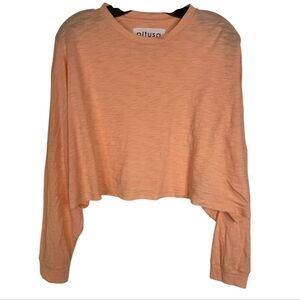 Pitusa  cotton  Cropped Long sleeves top Cover up